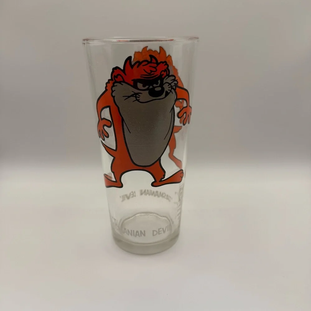 Vintage Tazmanian Devil 1973 Pepsi Collectors Glass Looney Tunes Character